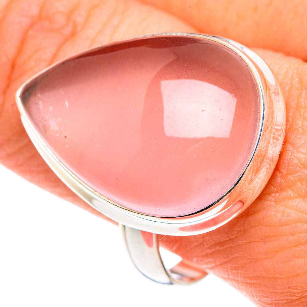Rose Quartz Rings handcrafted by Ana Silver Co - RING90567