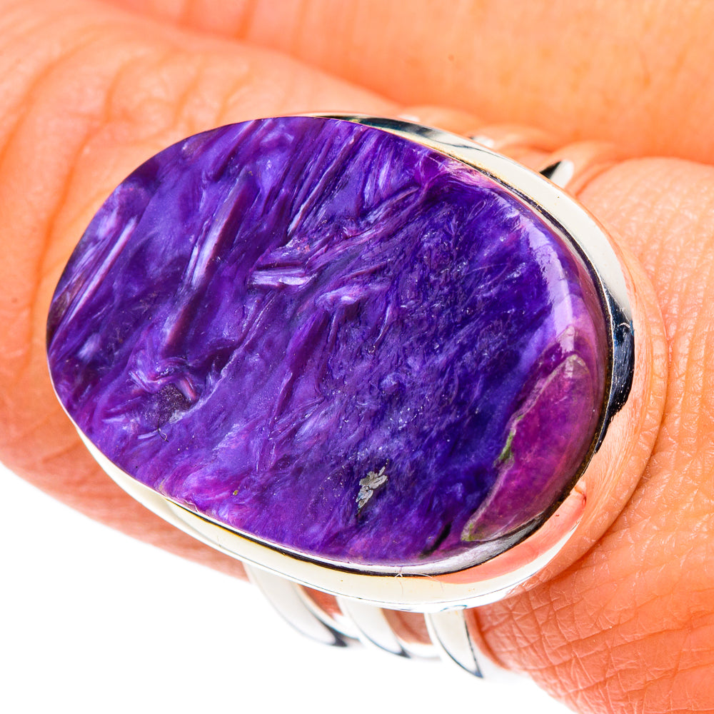 Charoite Rings handcrafted by Ana Silver Co - RING90572