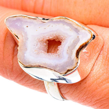 White Geode Slice Rings handcrafted by Ana Silver Co - RING90577