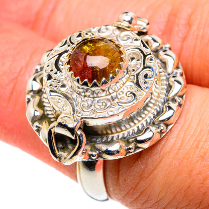 Sterling silver filigree ring with large oval amber gemstone and raised claw bezel