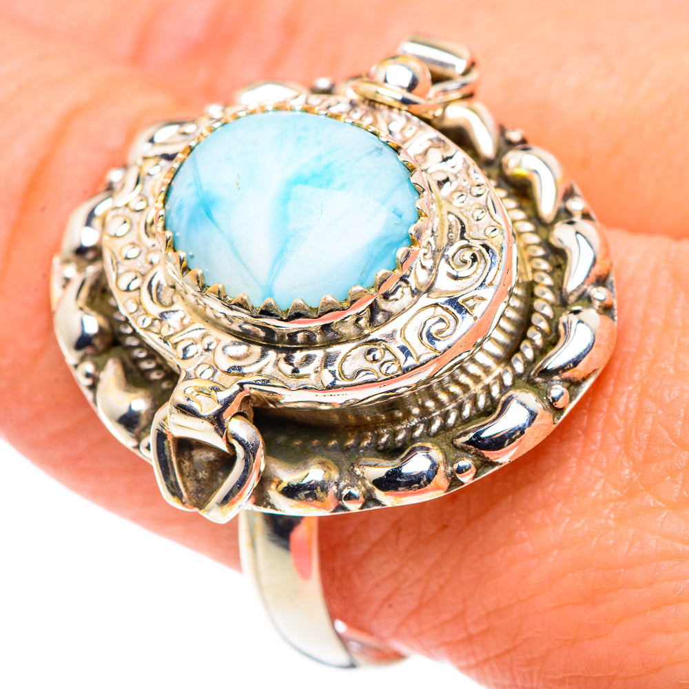 Larimar Rings handcrafted by Ana Silver Co - RING90588
