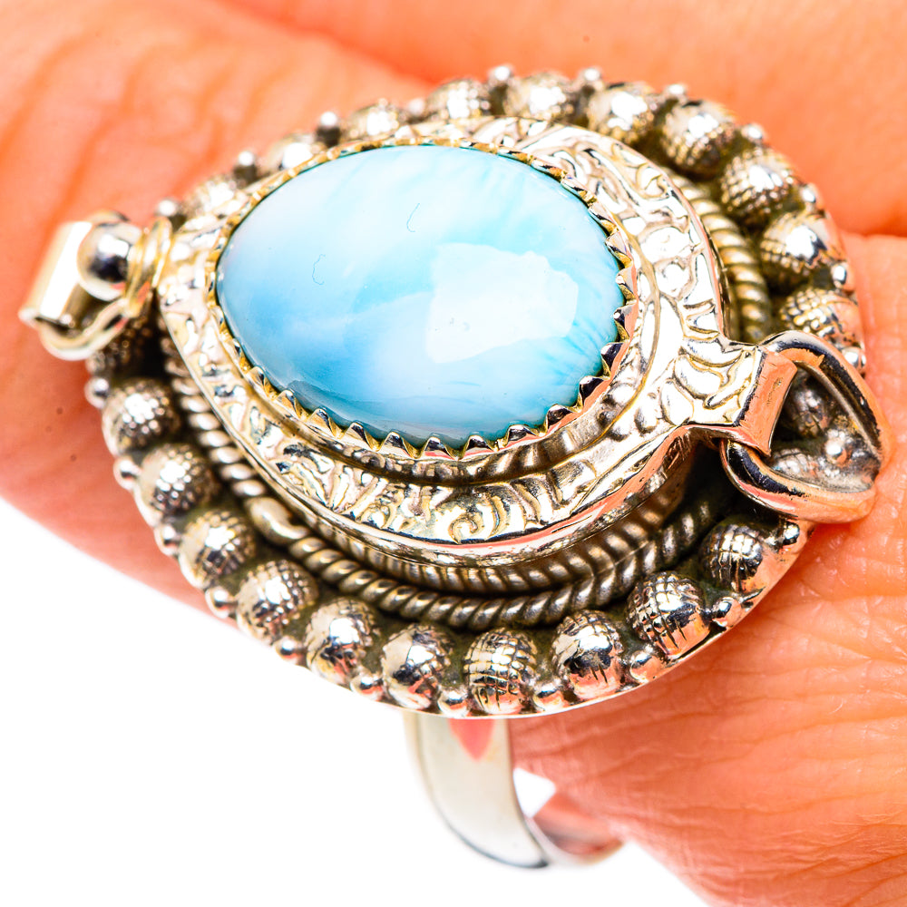 Larimar Rings handcrafted by Ana Silver Co - RING90589