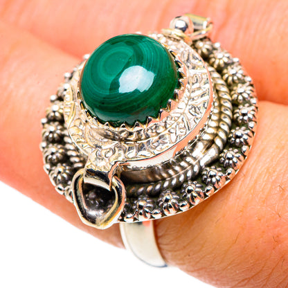 Malachite Rings handcrafted by Ana Silver Co - RING90599