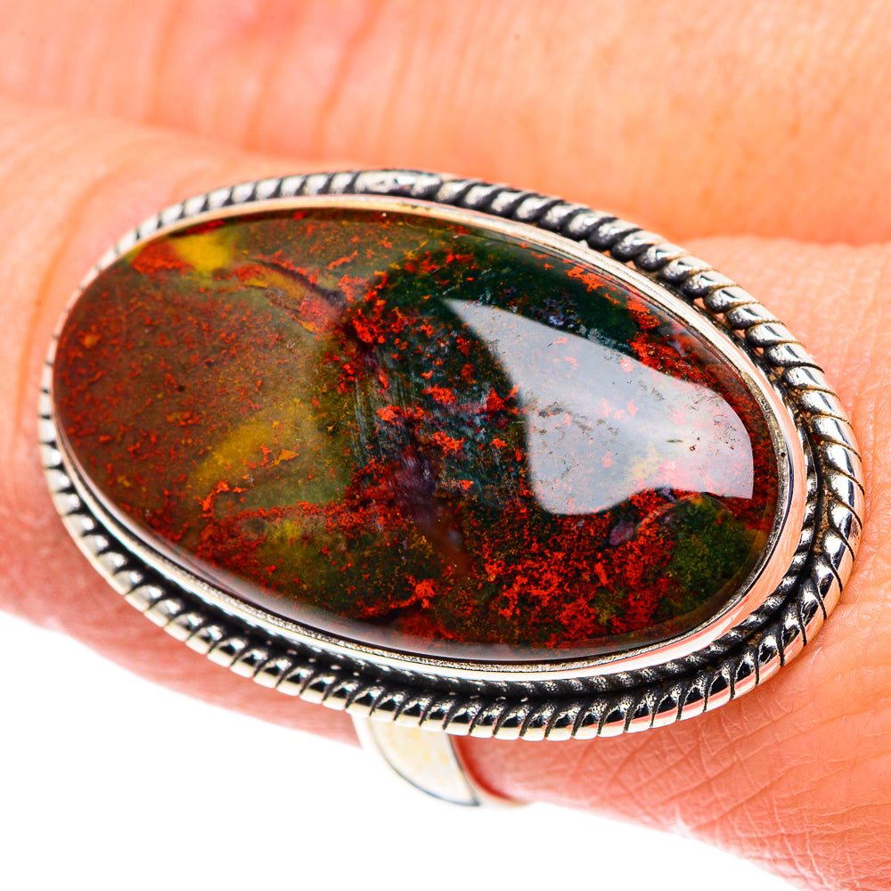 Bloodstone Rings handcrafted by Ana Silver Co - RING90601