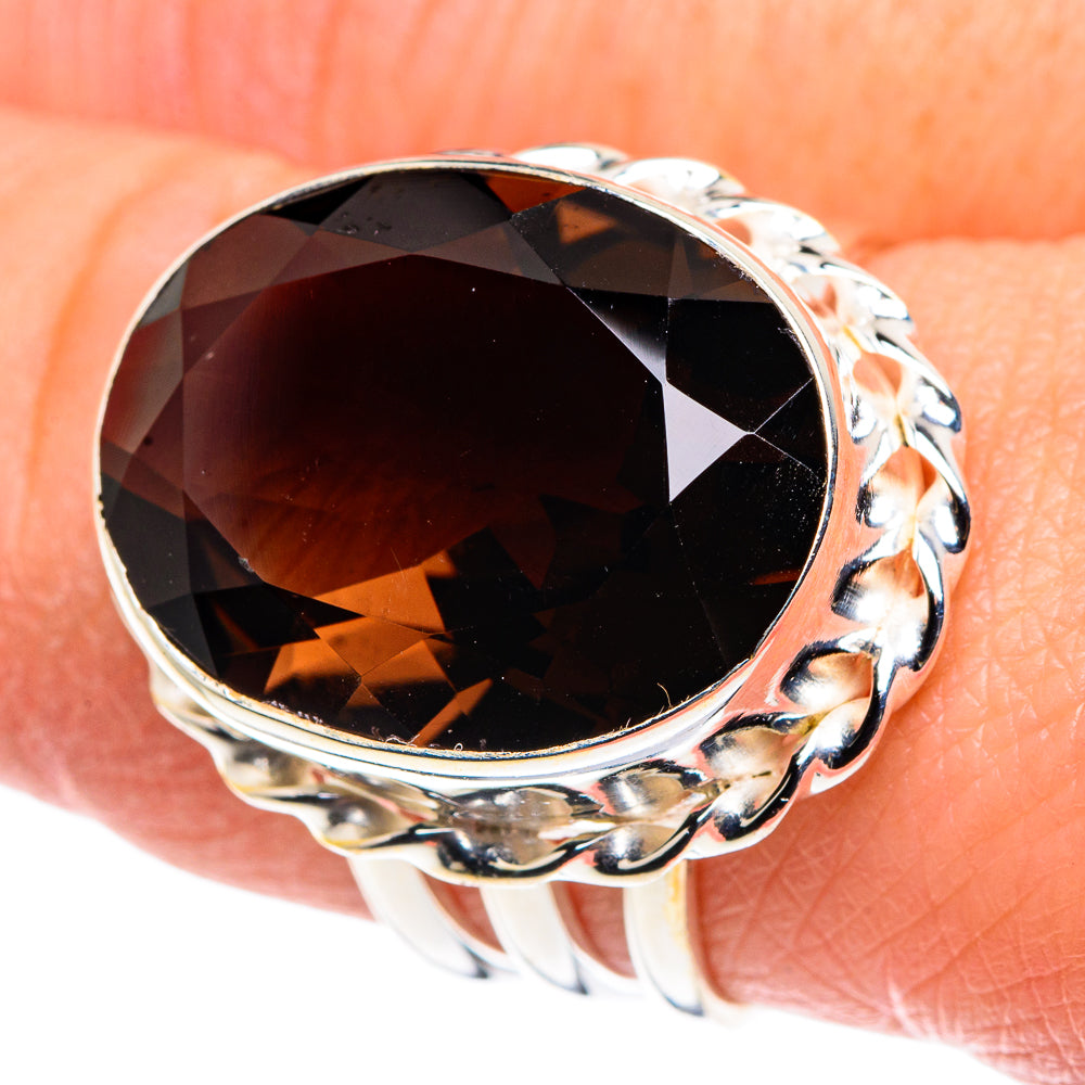 Smoky Quartz Rings handcrafted by Ana Silver Co - RING90605