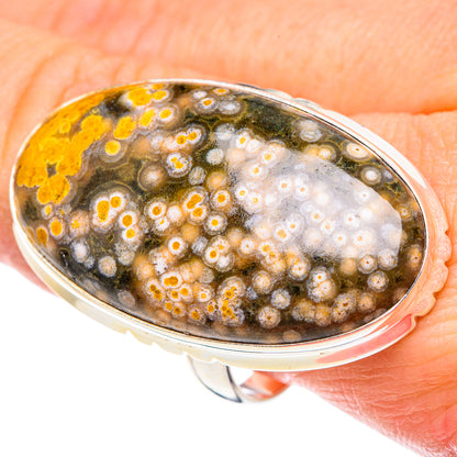 Ocean Jasper Rings handcrafted by Ana Silver Co - RING90608
