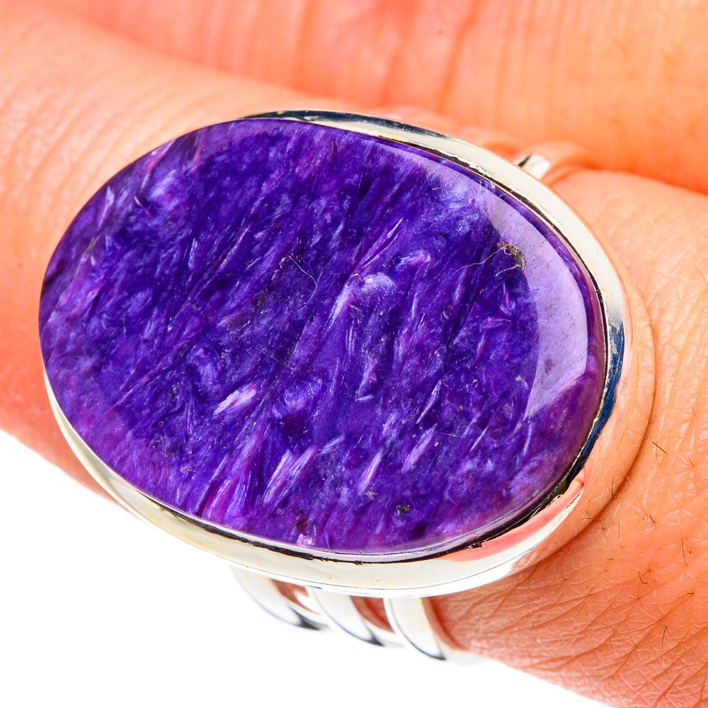 Charoite Rings handcrafted by Ana Silver Co - RING90616