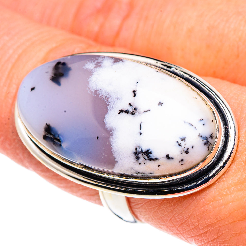 Dendritic Opal Rings handcrafted by Ana Silver Co - RING90620