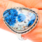 K2 Blue Azurite Rings handcrafted by Ana Silver Co - RING90627
