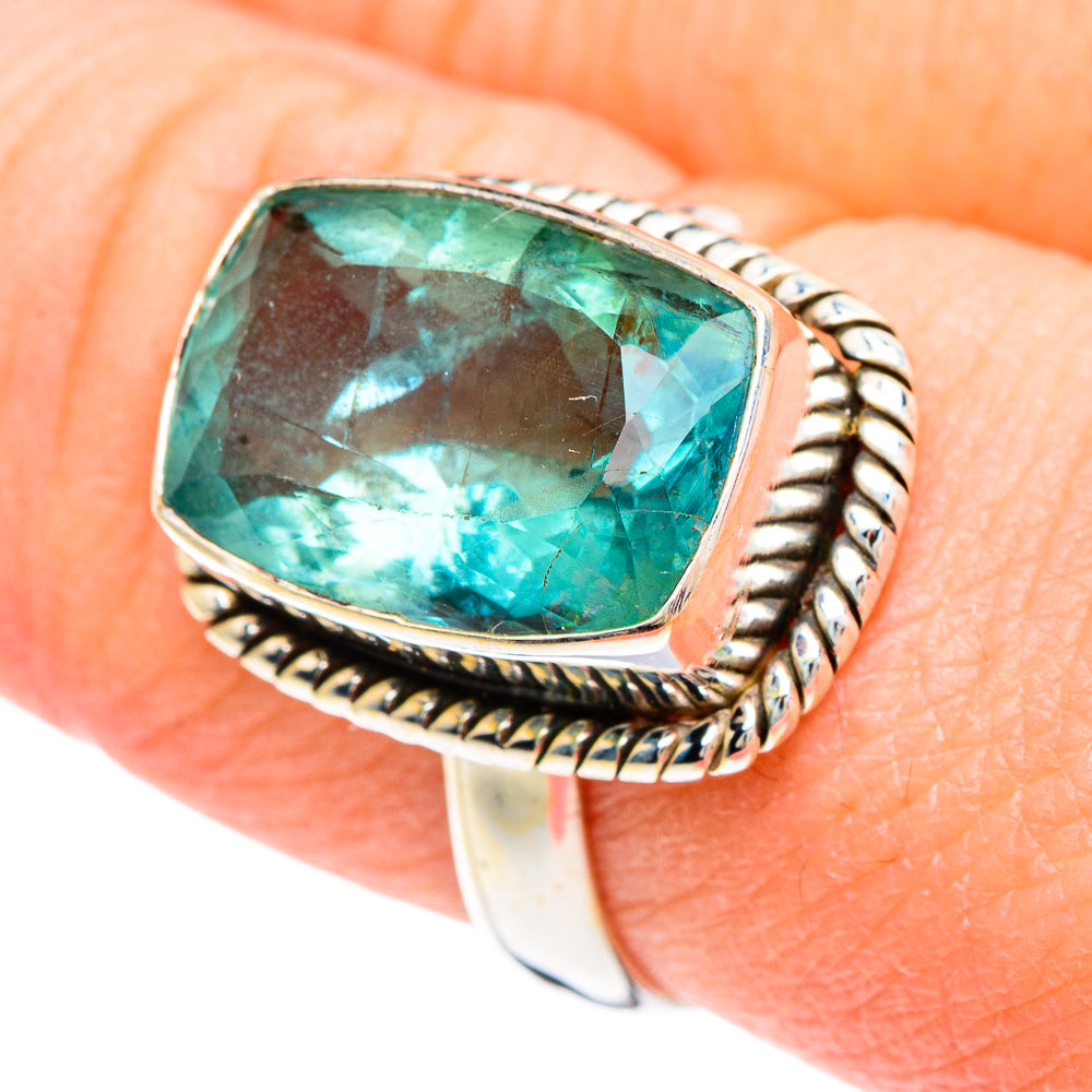 Green Fluorite Rings handcrafted by Ana Silver Co - RING90629