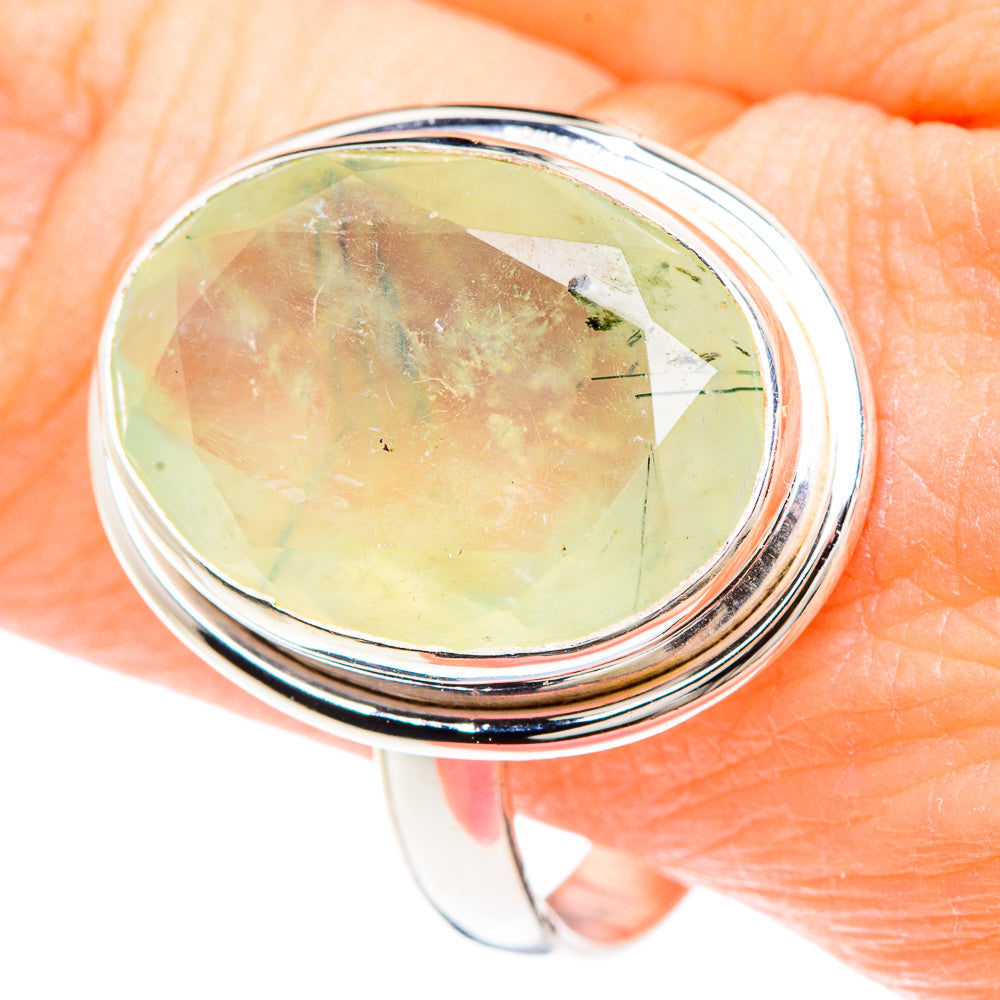 Prehnite Rings handcrafted by Ana Silver Co - RING90630