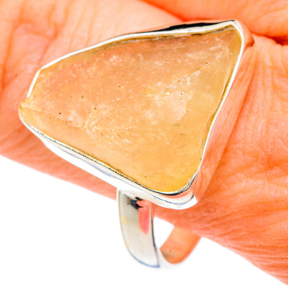Libyan Desert Glass Rings handcrafted by Ana Silver Co - RING90638
