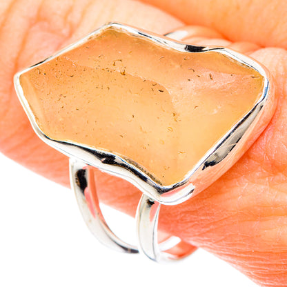 Libyan Desert Glass Rings handcrafted by Ana Silver Co - RING90639