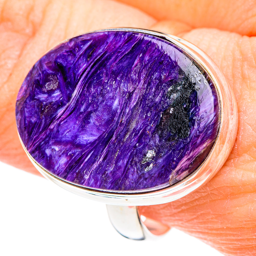 Charoite Rings handcrafted by Ana Silver Co - RING90648