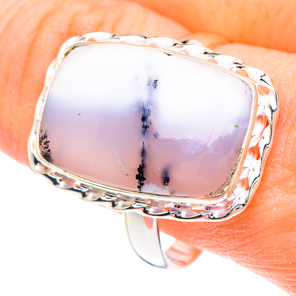Dendritic Opal Rings handcrafted by Ana Silver Co - RING90653