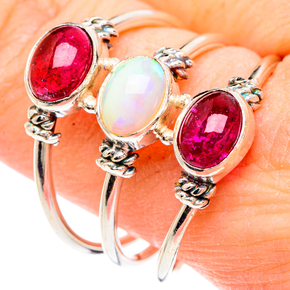 Ethiopian Opal Rings handcrafted by Ana Silver Co - RING90655