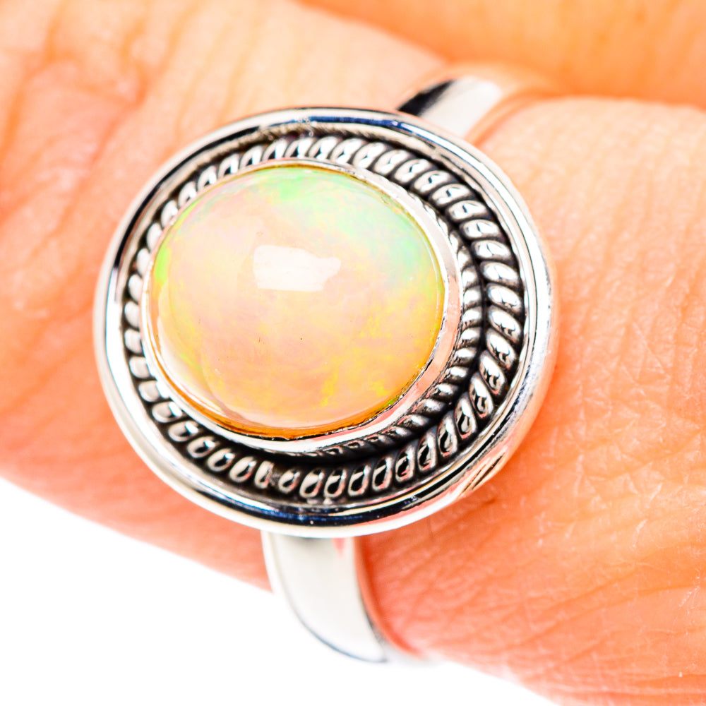 Ethiopian Opal Rings handcrafted by Ana Silver Co - RING90656