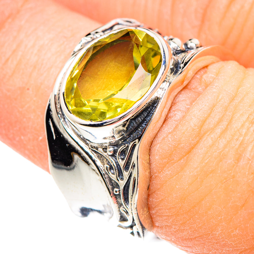Lemon Quartz Rings handcrafted by Ana Silver Co - RING90657