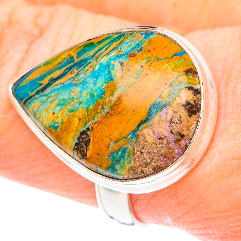 Peruvian Opal Rings handcrafted by Ana Silver Co - RING90658