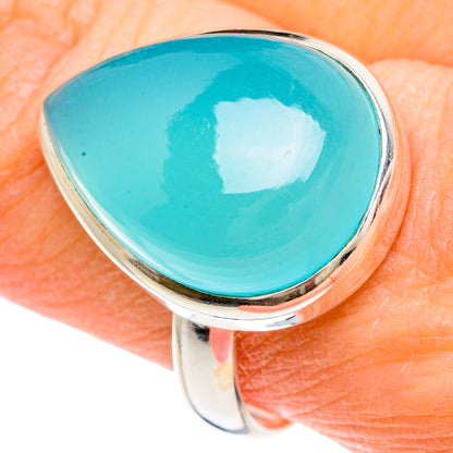 Aqua Chalcedony Rings handcrafted by Ana Silver Co - RING90662