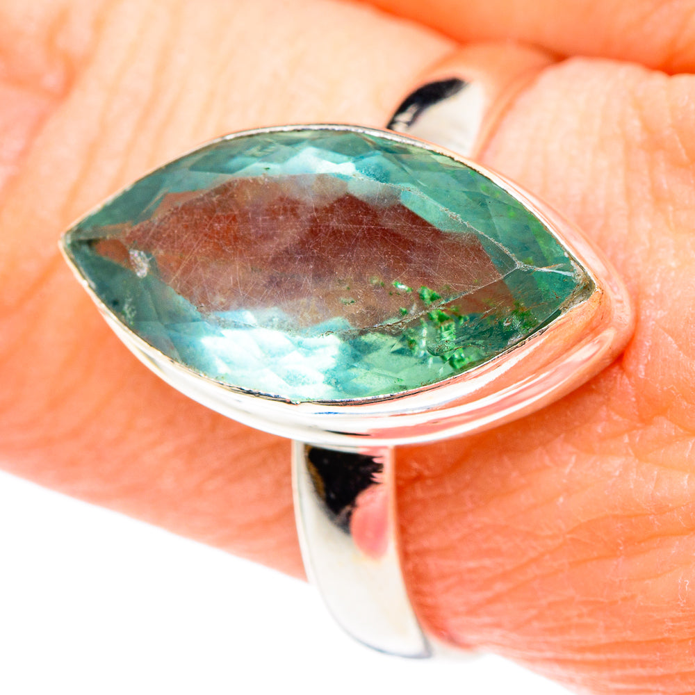 Green Fluorite Rings handcrafted by Ana Silver Co - RING90666