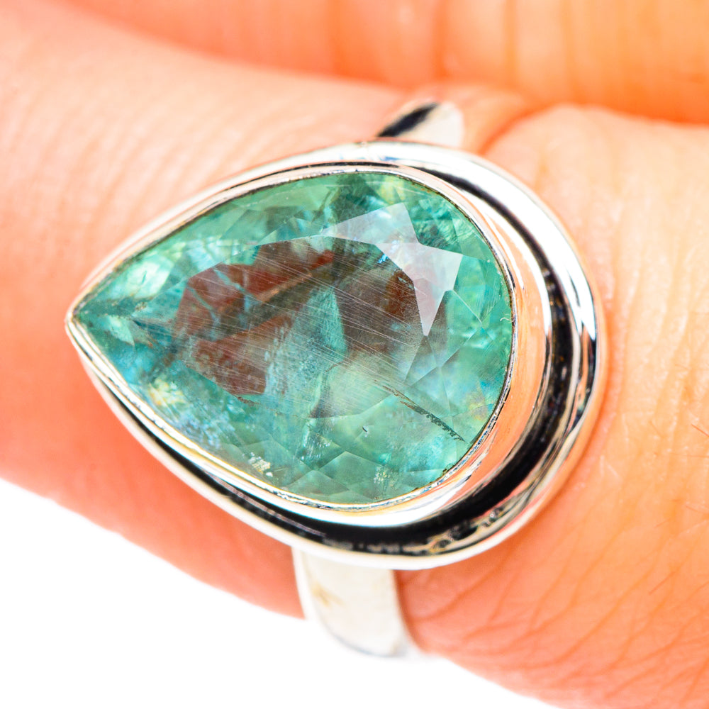 Green Fluorite Rings handcrafted by Ana Silver Co - RING90667