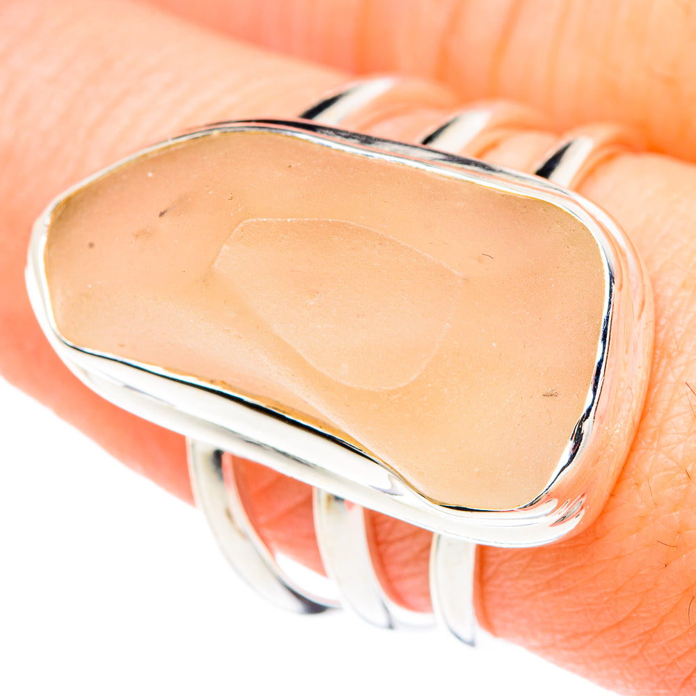 Libyan Desert Glass Rings handcrafted by Ana Silver Co - RING90670