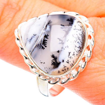 Dendritic Opal Rings handcrafted by Ana Silver Co - RING90688