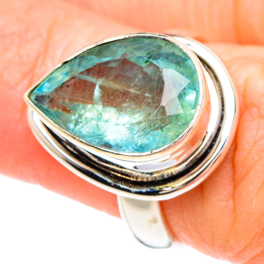 Blue Fluorite Rings handcrafted by Ana Silver Co - RING90696