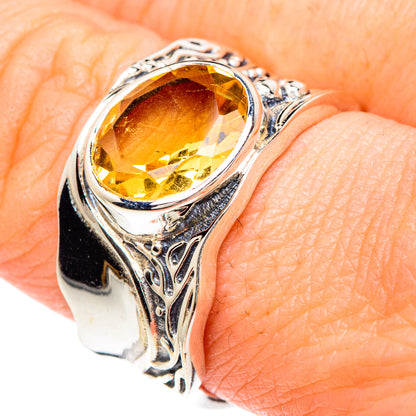 Citrine Rings handcrafted by Ana Silver Co - RING90701