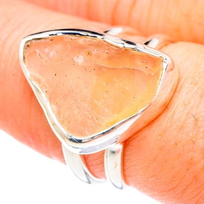 Libyan Desert Glass Rings handcrafted by Ana Silver Co - RING90702