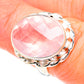 Rose Quartz Rings handcrafted by Ana Silver Co - RING90707