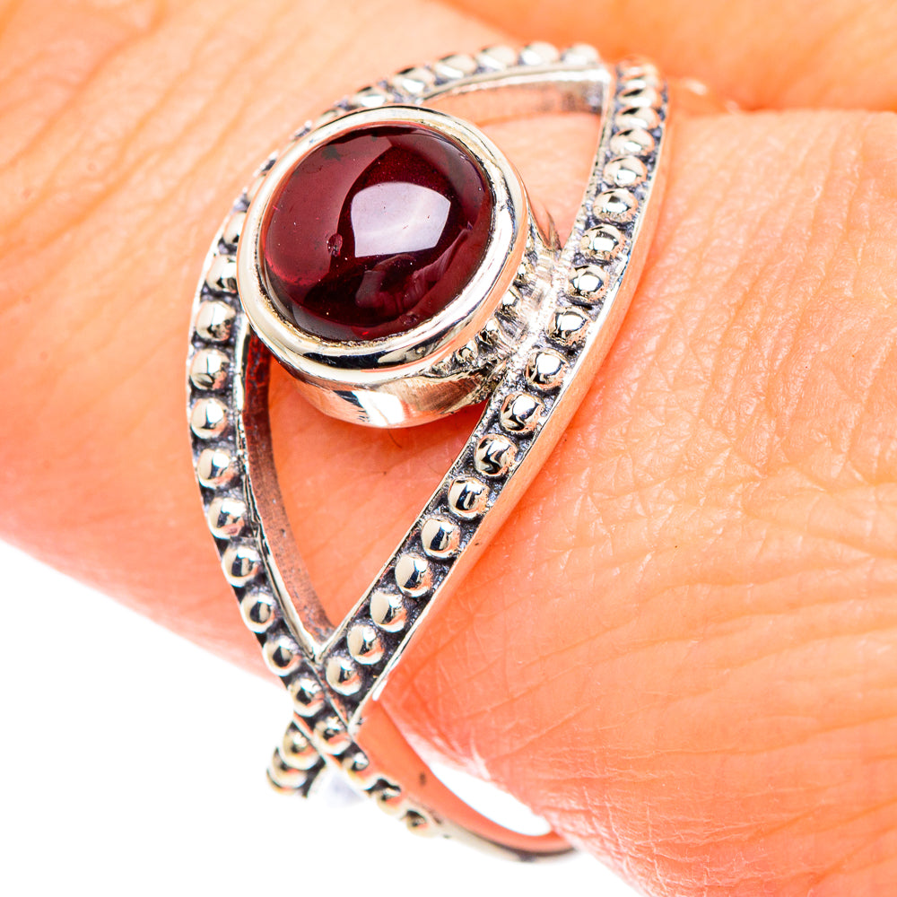 Garnet Rings handcrafted by Ana Silver Co - RING90709