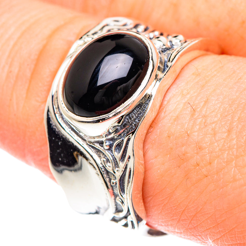 Black Onyx Rings handcrafted by Ana Silver Co - RING90715