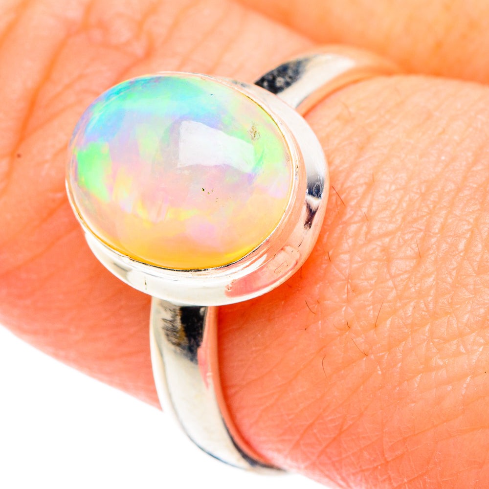 Ethiopian Opal Rings handcrafted by Ana Silver Co - RING90720