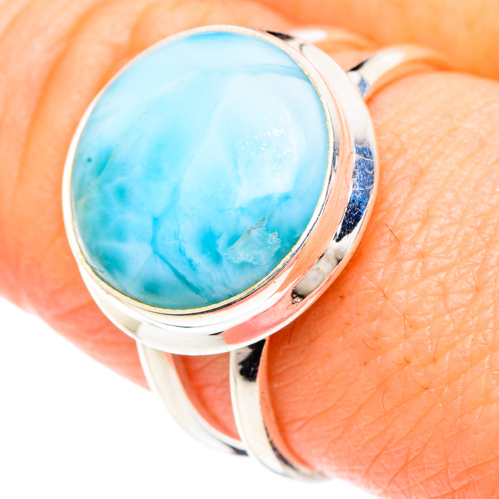 Larimar Rings handcrafted by Ana Silver Co - RING90721