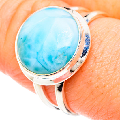Larimar Rings handcrafted by Ana Silver Co - RING90721