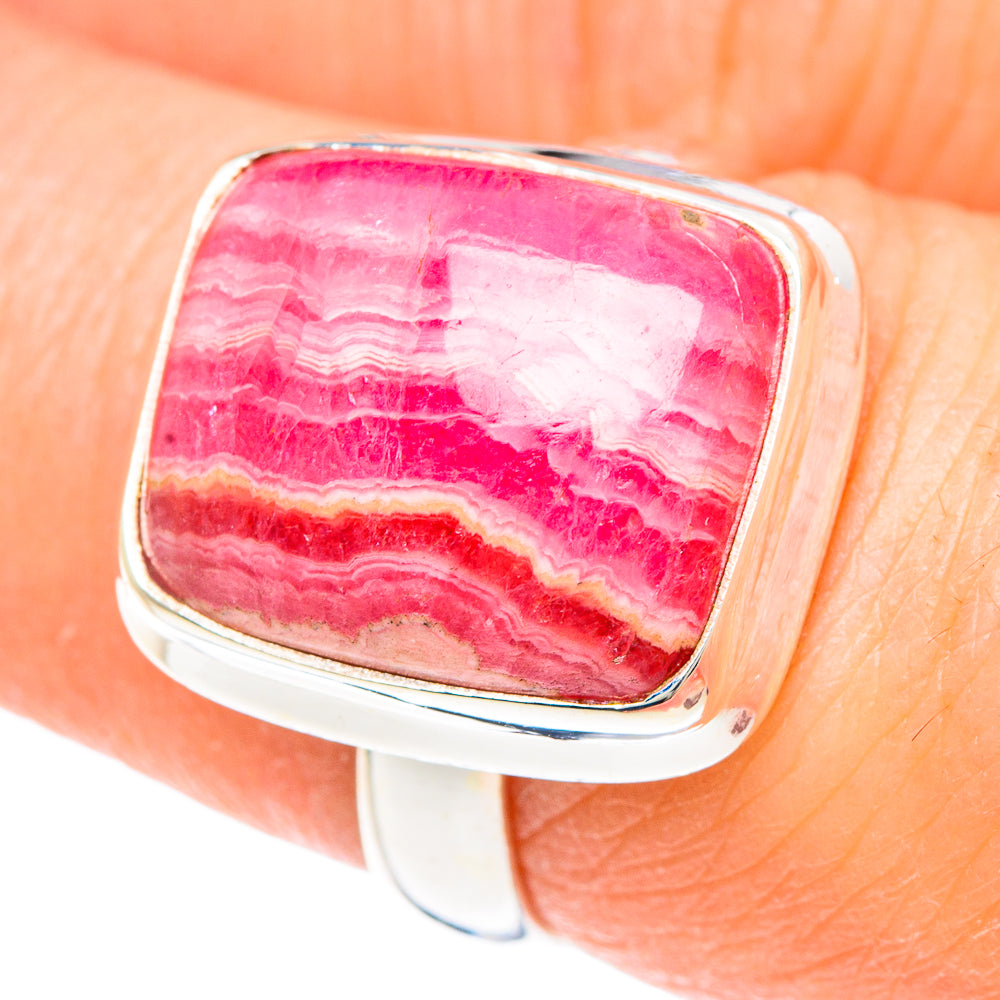 Rhodochrosite Rings handcrafted by Ana Silver Co - RING90735