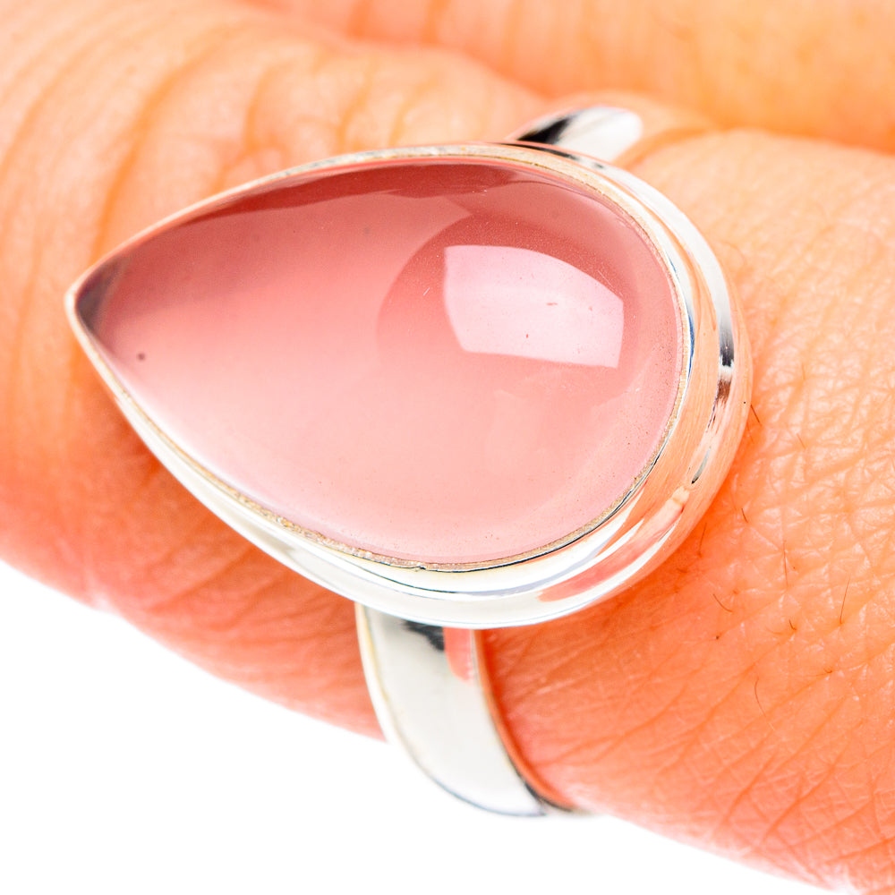 Rose Quartz Rings handcrafted by Ana Silver Co - RING90738