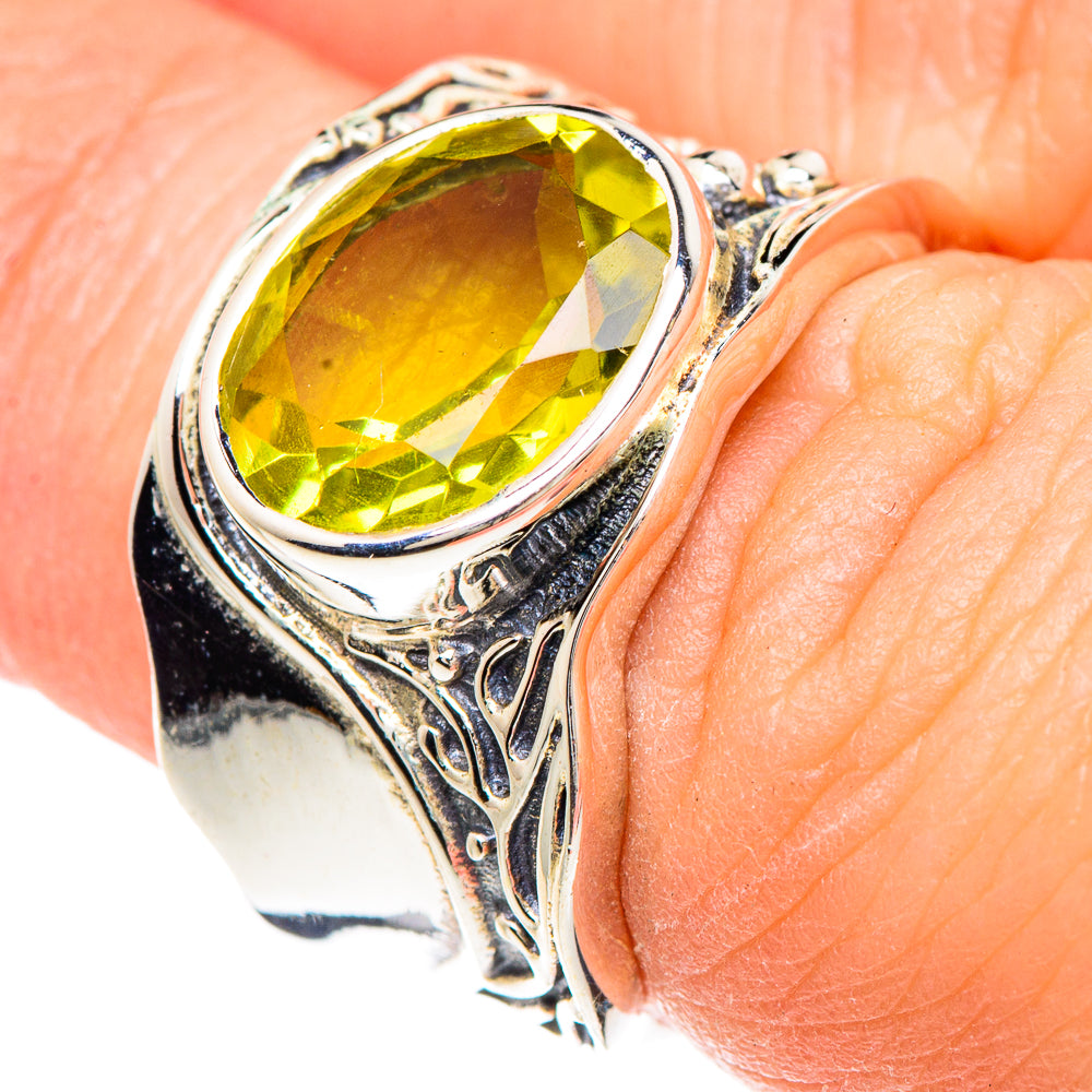 Lemon Quartz Rings handcrafted by Ana Silver Co - RING90747