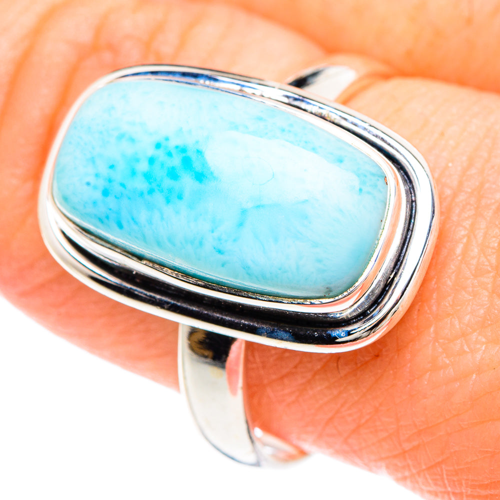 Larimar Rings handcrafted by Ana Silver Co - RING90749
