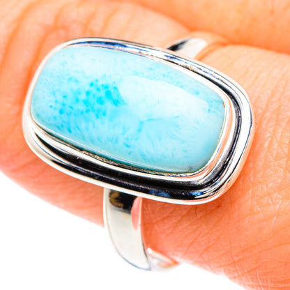 Larimar Rings handcrafted by Ana Silver Co - RING90749