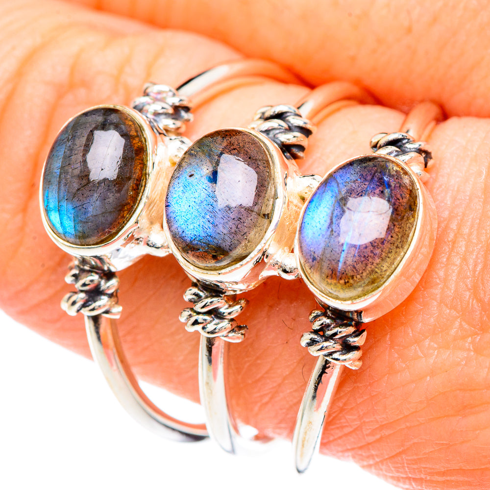 Labradorite Rings handcrafted by Ana Silver Co - RING90751