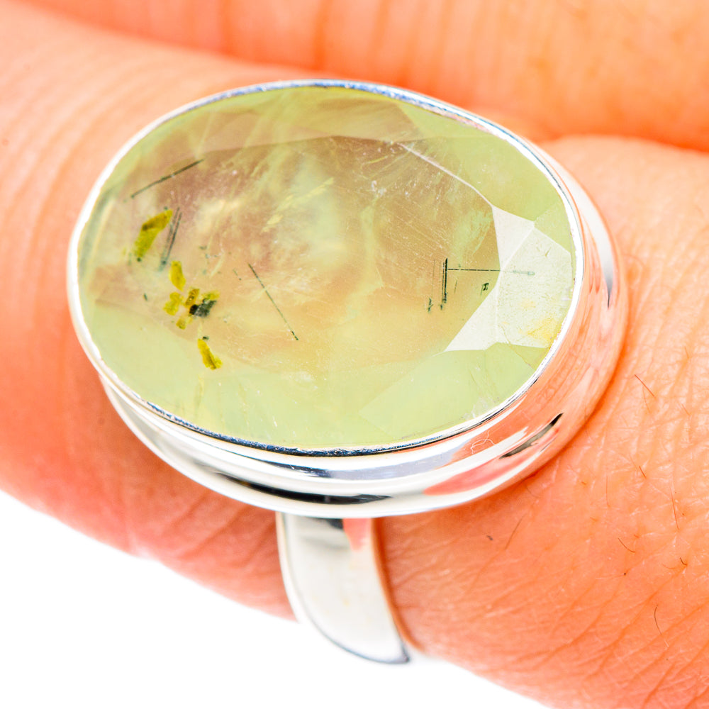 Prehnite Rings handcrafted by Ana Silver Co - RING90755