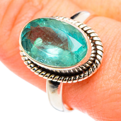 Green Fluorite Rings handcrafted by Ana Silver Co - RING90759