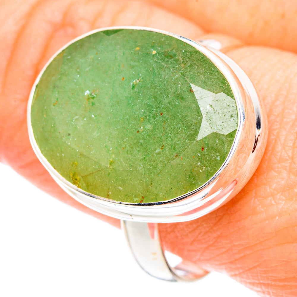 Green Aventurine Rings handcrafted by Ana Silver Co - RING90785
