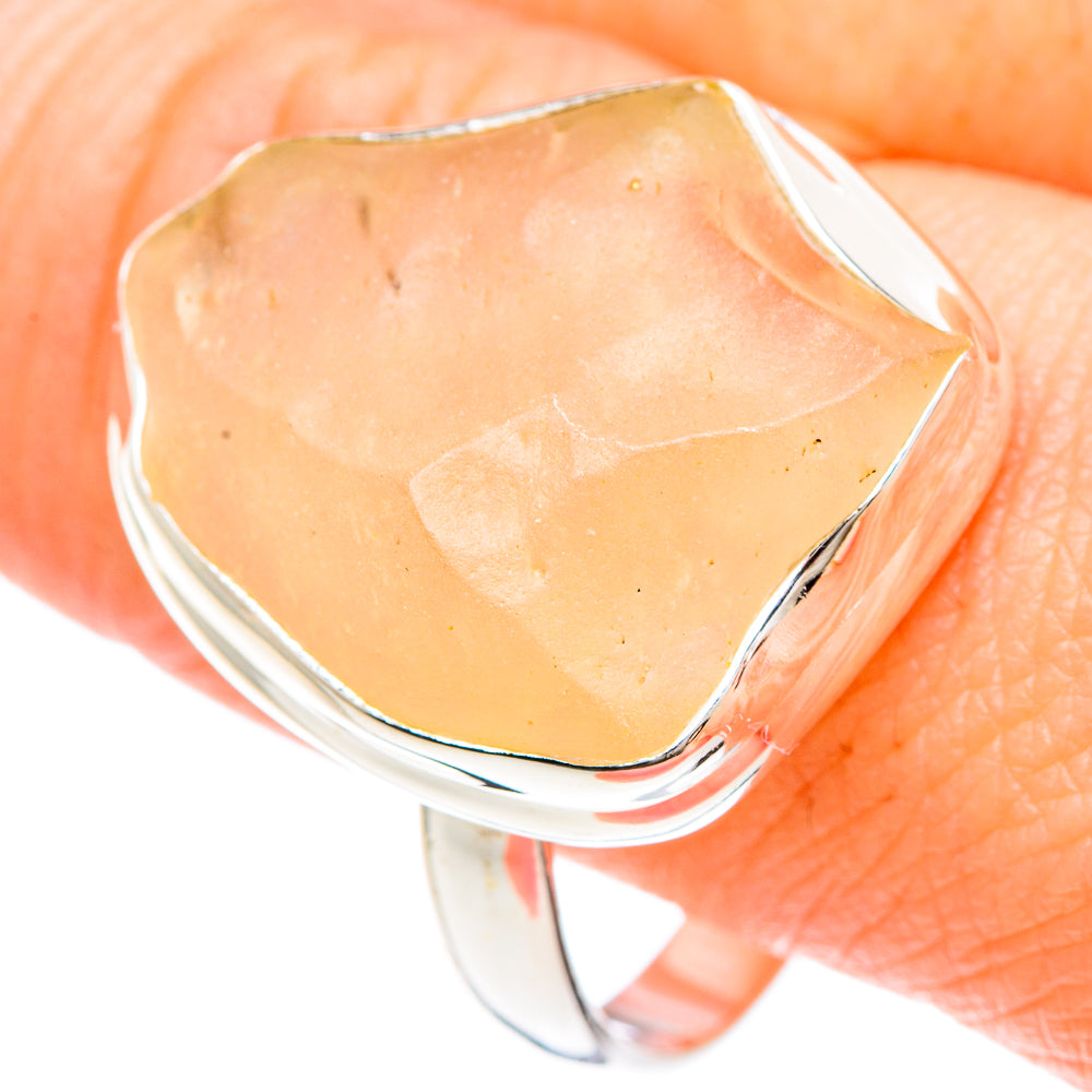 Libyan Desert Glass Rings handcrafted by Ana Silver Co - RING90788