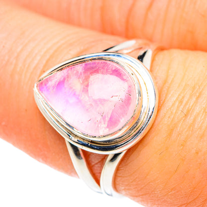 Pink Moonstone Rings handcrafted by Ana Silver Co - RING90791