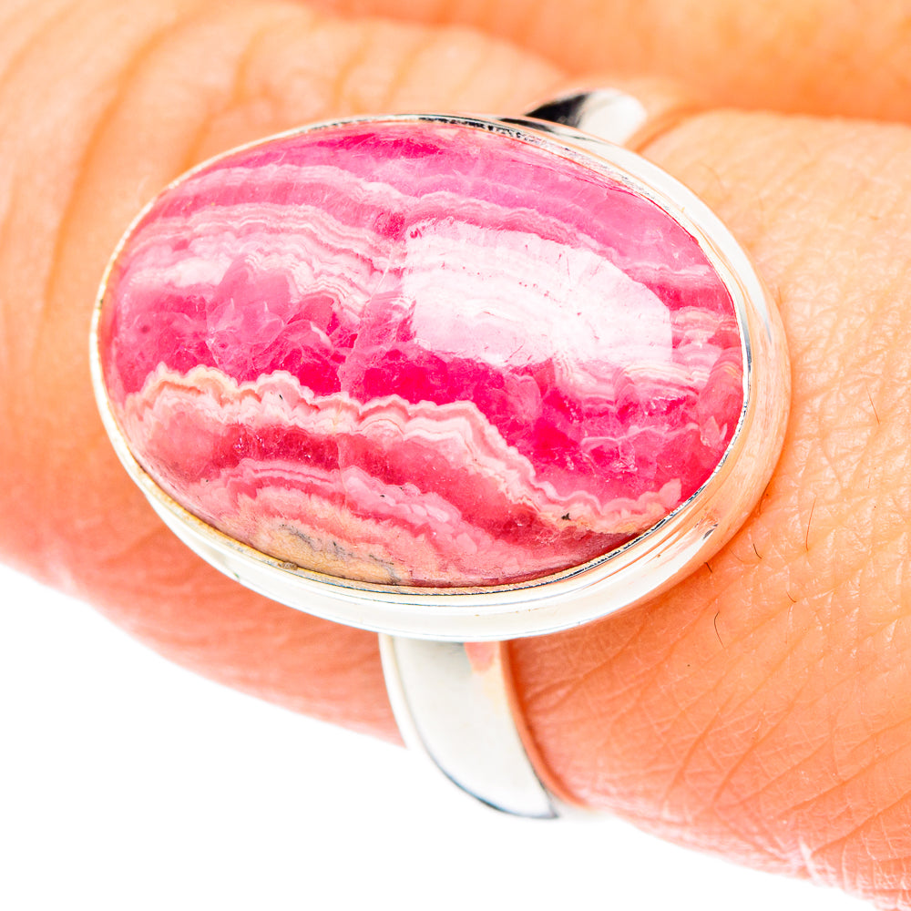 Rhodochrosite Rings handcrafted by Ana Silver Co - RING90793