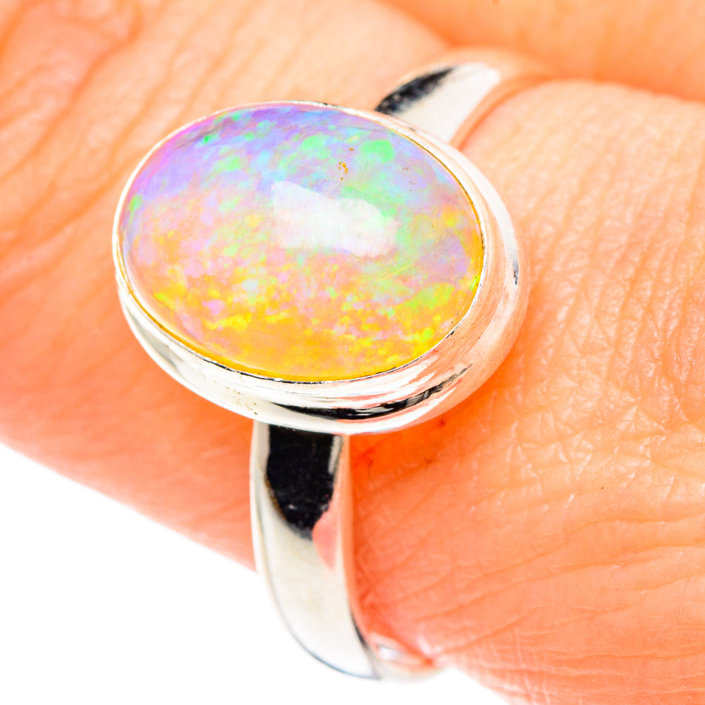 Ethiopian Opal Rings handcrafted by Ana Silver Co - RING90803